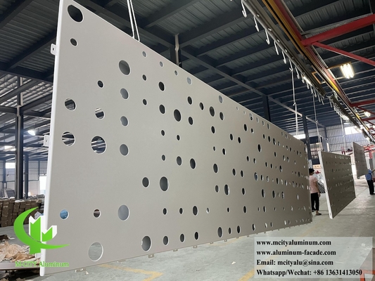 CNC резка металлического экрана алюминиевые панели для системы фасада здания