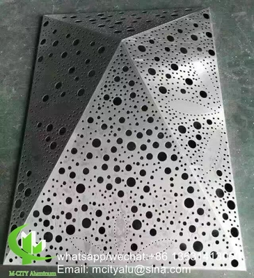 Металлическая алюминиевая облицовочная панель с перфорированным листом для облицовки фасада