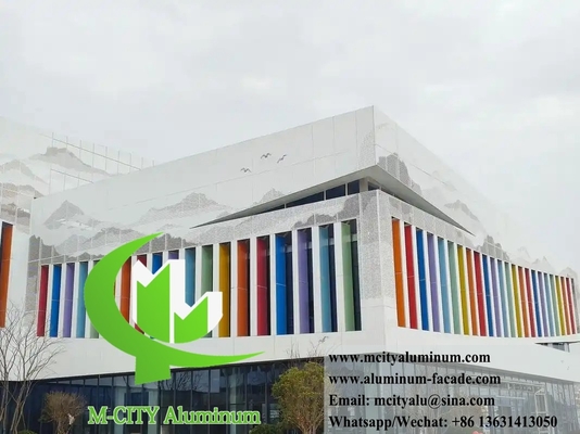 Декоративная облицовка фасада из архитектурного металла, толщина 3 мм