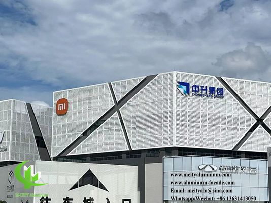 Хорошая цена Настраиваемый перфорированный алюминиевый фасад легкая установка и обслуживание онлайн