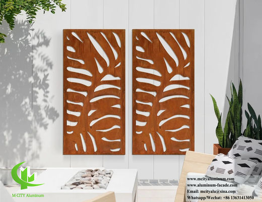 Хорошая цена Лазерная резка Алюминиевая стена панель Металлический экран Конфиденциальность экрана Для наружного внутреннего украшения онлайн