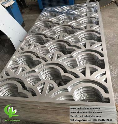 Хорошая цена PVDF-покрытая алюминиевая панель с лазерной резкой и индивидуальными перфорационными узорами из алюминиевого сплава серии 3003 для облицовки фасадов онлайн