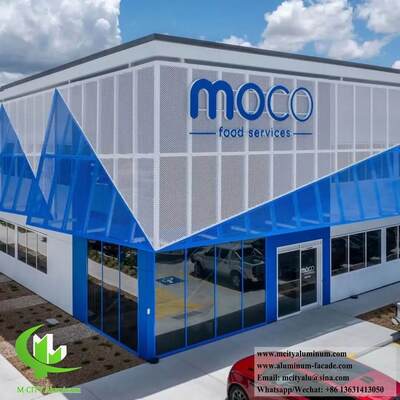 Хорошая цена Алюминиевая панель для стен Перфорированная фасадная система Внешнее внутреннее оформление онлайн