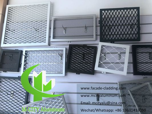 Качество  Powder Coated Architectural Facade Screen with Custom RAL Colors and 3mm Thickness Aluminum Expanded Mesh Panel Фабрика