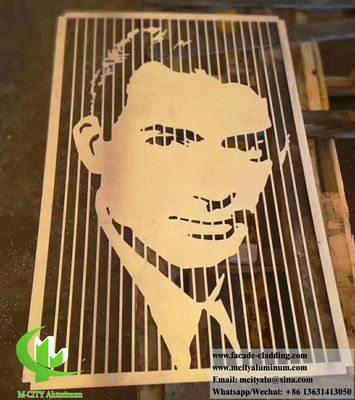 Хорошая цена Настраиваемая алюминиевая панель с лазерной резкой в цветах RAL толщиной 1,5-10 мм с порошковым покрытием для декора фасада онлайн