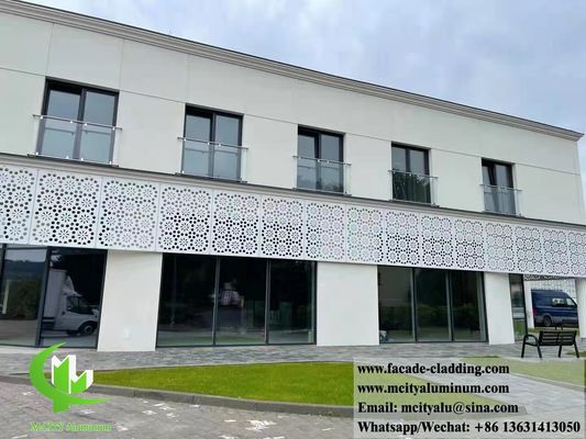 Хорошая цена Лазерно-резанный металлический экран Алюминиевая перфорированная фасадная панель для облицовки стен онлайн