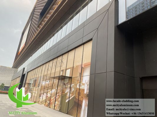 Хорошая цена Архитектурная металлическая стена Алюминиевые фасады Система облицовки Внешнее украшение Огнестойкость онлайн