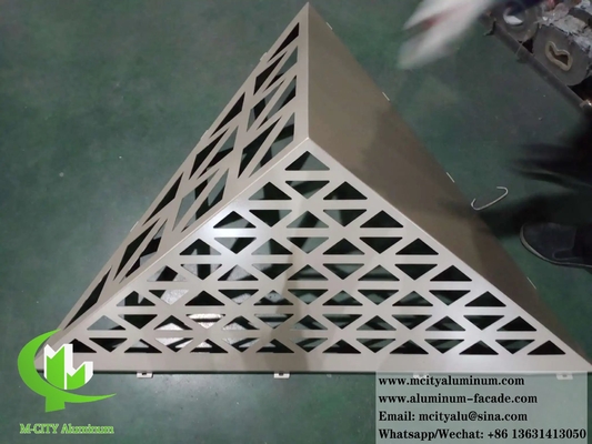 Алюминиевая перфорированная панель 3D фасады Металлическая стенная панель ПВДФ покрытие