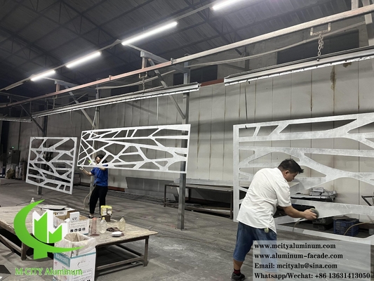 CNC резка металлического листа Алюминиевый экран с лазерным вырезом для декорации стен