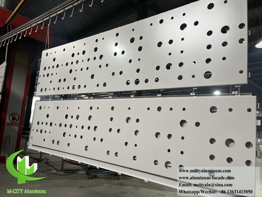 CNC резка металлического экрана алюминиевые панели для системы фасада здания