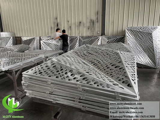 Архитектурные 3D алюминиевые облицовочные стены панели фасады Система перфорации