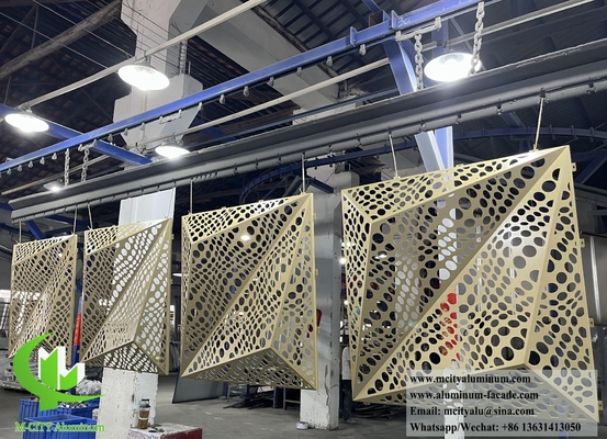 3D дизайн фасада Металлический экран Алюминиевая панель для облицовки стен здания
