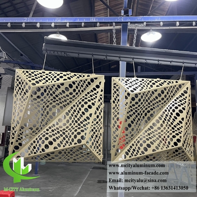 3D металлическая облицовочная панель Алюминиевый лист для декорации стенных фасадов