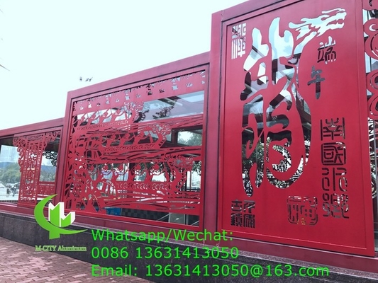 CNC режущая панель алюминиевый декоративный лист для фасада облицовки ограждения окна с красочной краской