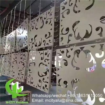 полые узоры 3 мм алюминиевой панели облицовки с пвдф отделкой для фасадной шторы стены твердой панели однопанельной