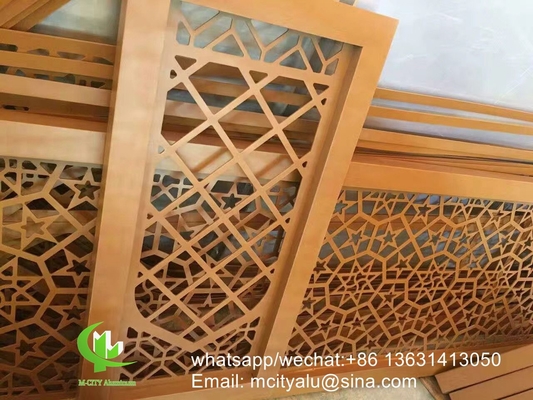 CNC резные панели Перфорированная панель 3 мм Металлическая алюминиевая облицовочная панель для шторы