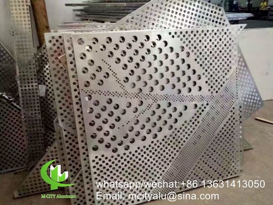 CNC резные панели Перфорированная панель 3 мм Металлическая алюминиевая облицовочная панель для шторы