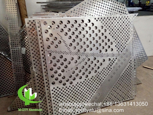 CNC-турна прокол Алюминиевая перфорированная панель Металлическая алюминиевая облицовочная панель резные листы панелей для фасада