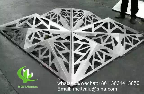 Китайский поставщик 600x600мм алюминиевая перфорированная облицовочная панель для декорации стен