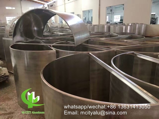 алюминиевая панель облицовки для колонны фасада шторы стены