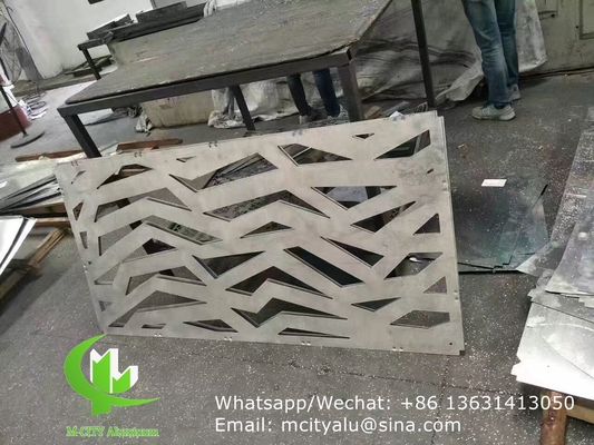 Внешний алюминиевый перфорированный панель для декорации стен с 3 мм металлическим листом с лазерным режущим ремеслом