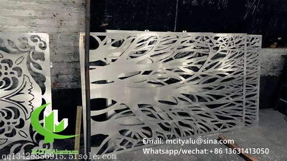 Алюминиевая половая экрановая стенная панель для облицовки фасада шторной стены стенная панель с 2 мм толщиной перфорированной экрана