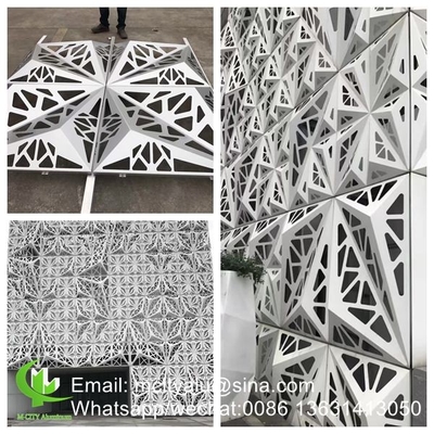 3D Алюминиевая перфорированная облицовочная панель для шторной стены облицовка фасада твердая панель