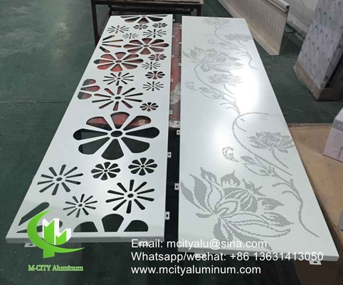 Китайская фабрика сверх прочный порошкообразный покрытый Алюминий CNC лазерной резки декоративной панели для фасада стенной панели облицовочной панели