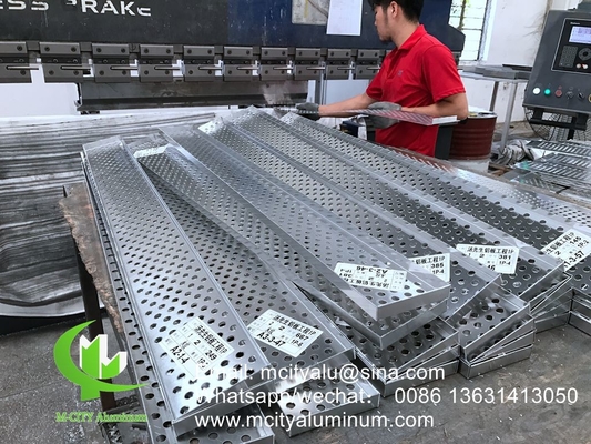 Лазерная резка листового порошка покрытого алюминиевым CNC резной декоративной панели для фасада стенной панели облицовочной панели