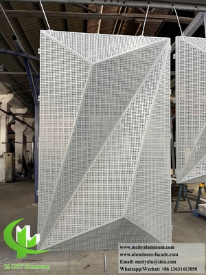 3D металлическая облицовка Алюминиевый лист для внешнего декора фасада