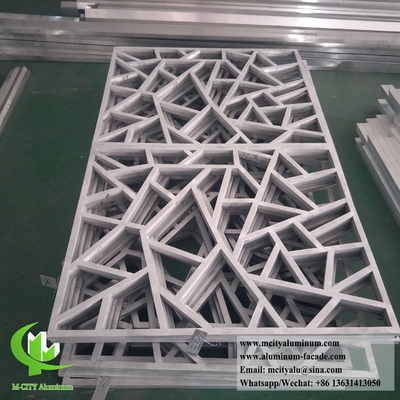 CNC резные алюминиевые гравированные панели для декорации фасадной стены