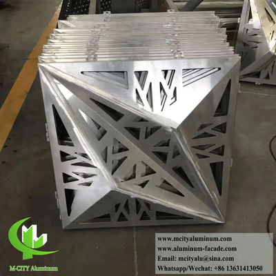 3D металлическая облицовка алюминиевые панели с CNC режущими узорами