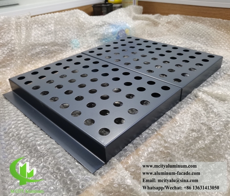 Архитектурные металлические экраны с использованием CNC-резания, перфорационный рисунок для украшения стенных облицовок