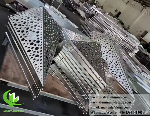 Металлическая стена обшивка 3D форма Алюминиевый лист CNC резка на заказ сделанная стена панель