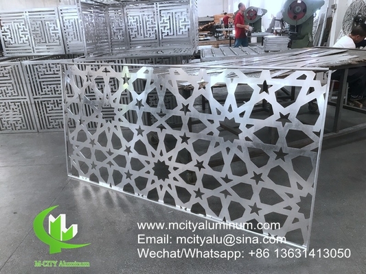 Алюминиевые панели с прозрачными узорами для фасадной стенки