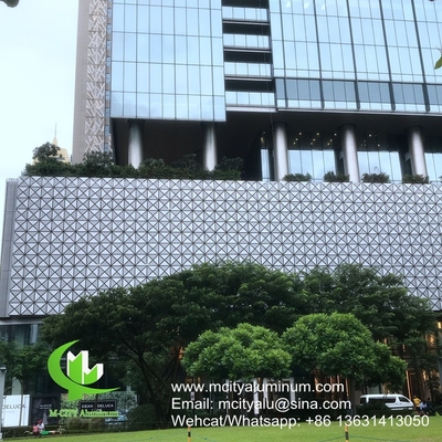 FOSHAN PVDF Металлическая алюминиевая перфорированная нестандартная панель, используемая для наружной отделки зданий