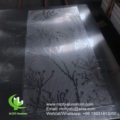 PVDF Металлическая алюминиевая перфорированная изгибающаяся панель, используемая для наружной отделки зданий