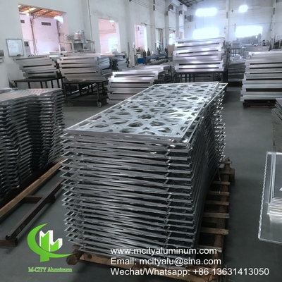 Алюминиевые панели с прозрачными узорами для фасадной стенки