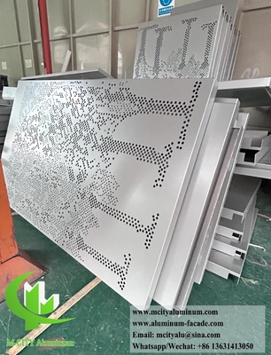 Настраиваемая алюминиевая фасадная облицовка для любого здания 3D дизайн перфорация CNC гравировка Больше