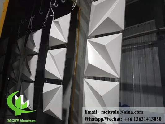 Архитектурная 3D алюминиевая панель для облицовки фасадов