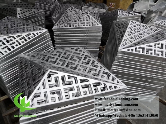 Треугольник 3D Металлические алюминиевые панели перфорационный лист для облицовки фасадов