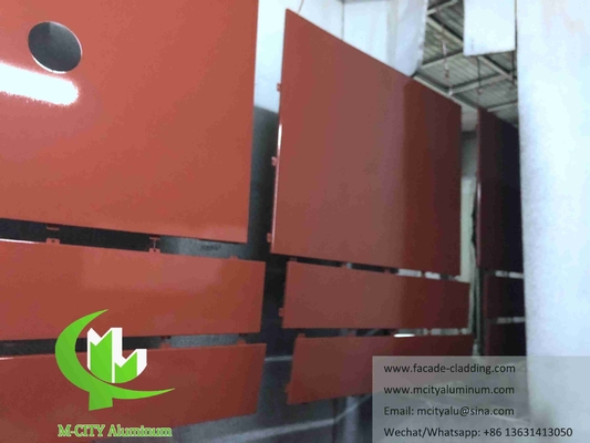CNC алюминиевый лист Архитектурный алюминиевый фасад перфорированная стена облицовка Перфорированный лист