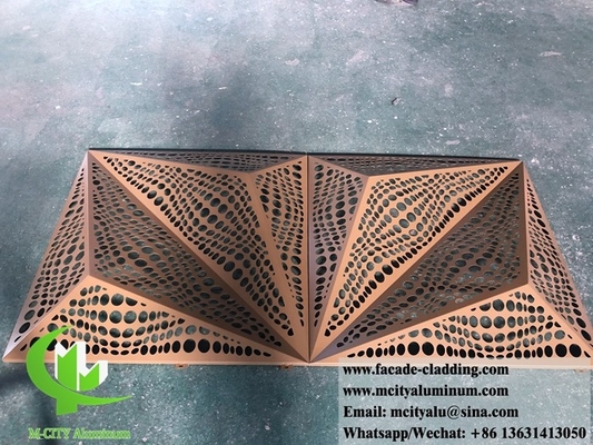 3D сложенные алюминиевые панели для фасадов зданий
