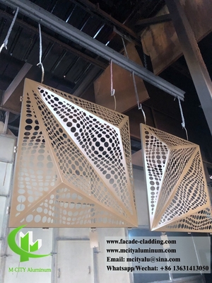 3D сложенные алюминиевые панели для фасадов зданий
