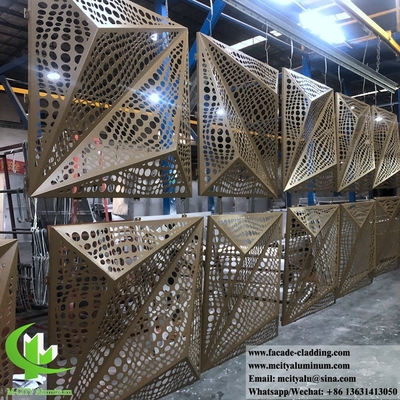 3D сложенные алюминиевые панели для фасадов зданий