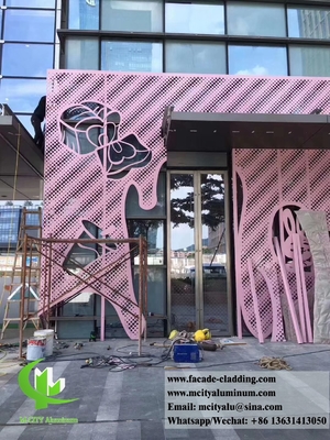 Металлический фасад алюминиевые панели проперенные листы поставщик в Китае