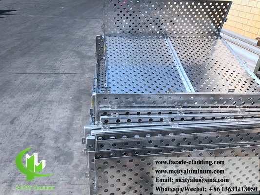 Декоративные перфорированные листовые панели алюминиевой облицовки фасада