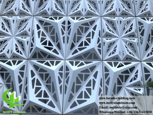 3D форма полая алюминиевая декоративная панель твердой облицовки алюминиевого металлического листа