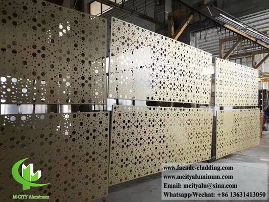 Декоративная панель из алюминия с лазерным вырезом металлического экрана для фасада стеновой облицовки