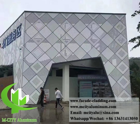 Профорированный алюминиевый экран из металлических листов для наружного обшивки стен